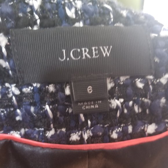 J. Crew Tweed Blazer Size 6 - Picture 3 of 4